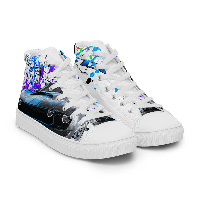 Men’s high top canvas shoes